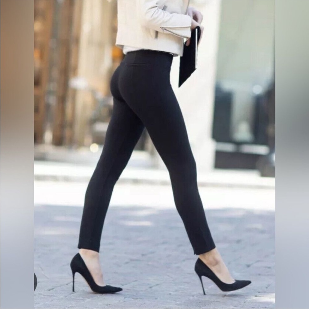Spanx the perfect pant back seam‎ skinny pant sz S black 20251r